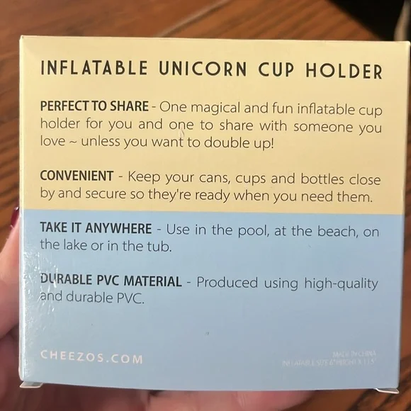 New Cheezos inflatable unicorn cup holders - Picture 3 of 9